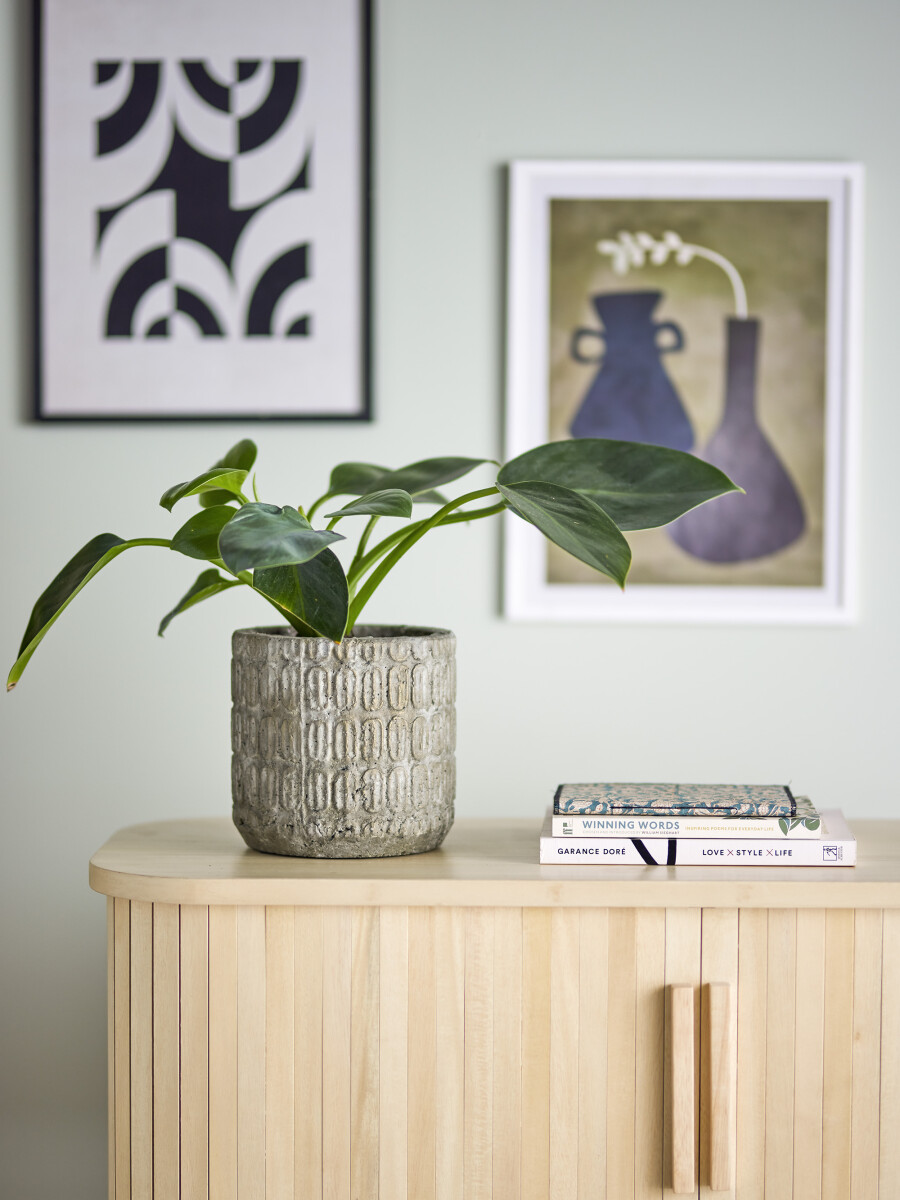 Bloomingville - Benas Deko Urtepotte - Grå - Beton