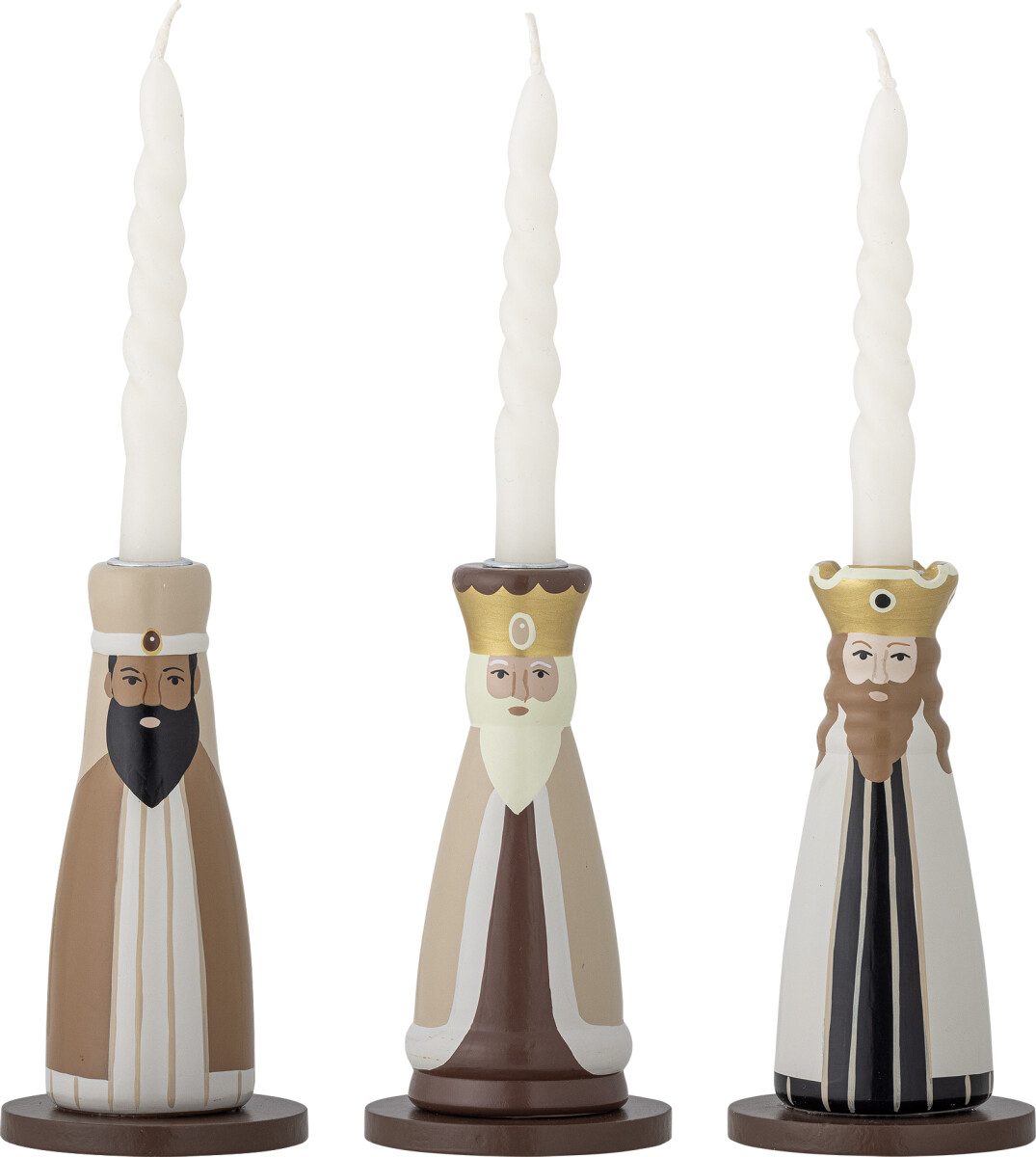 Bloomingville - Betiel Julelysestage - Natur Træ - Bøg - 3 Stk