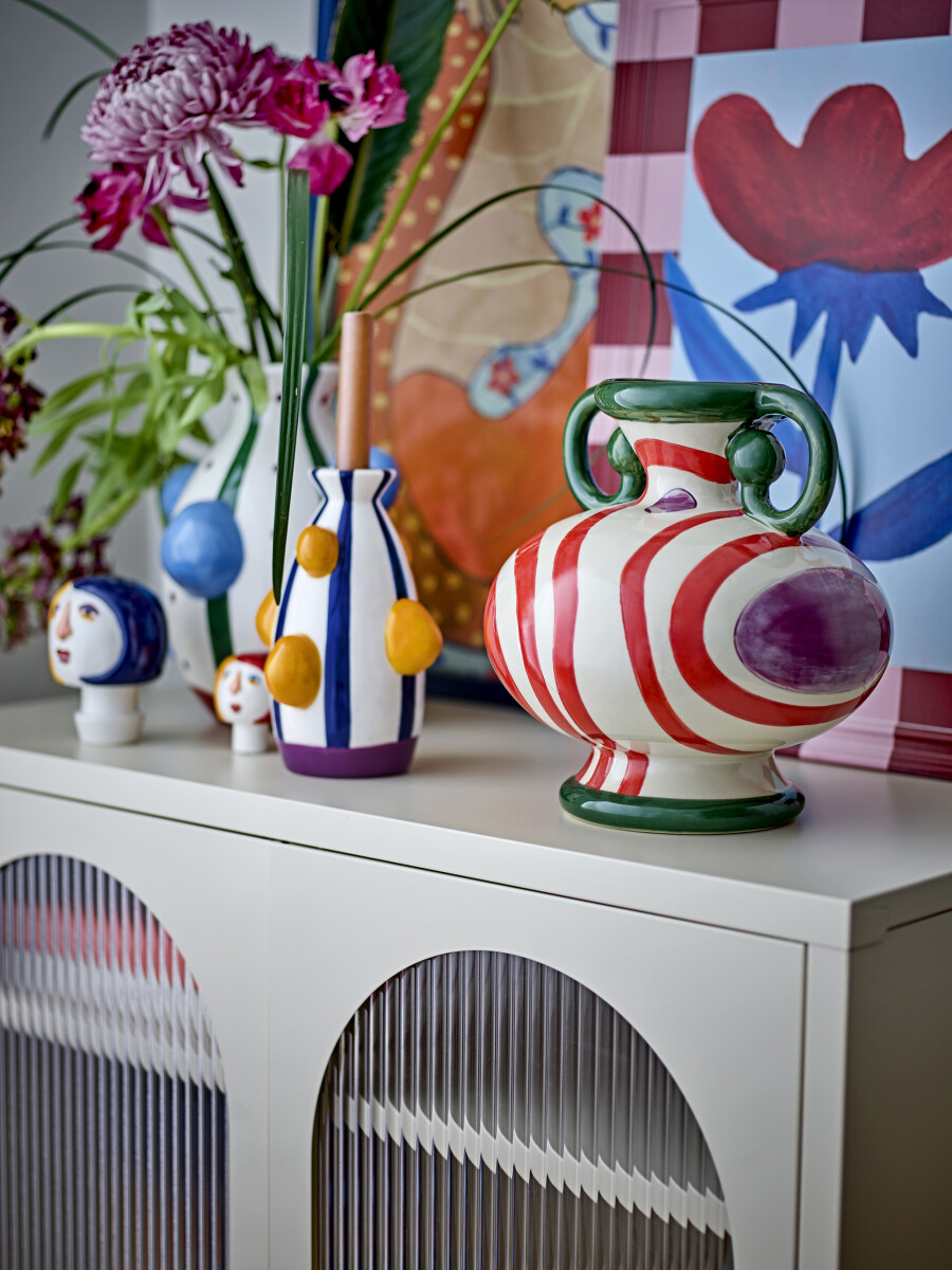 Bloomingville - Betiva Vase - Multifarvet - Stentøj Keramik