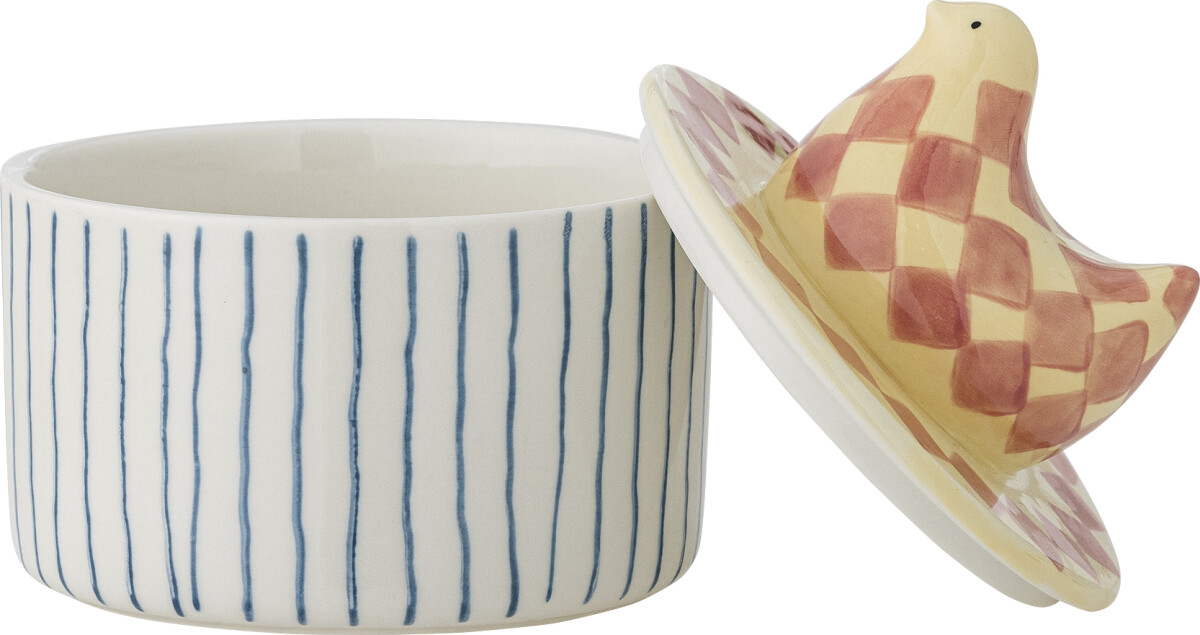 Bloomingville Krukke Med Låg - Biona - Stentøj - 350 Ml