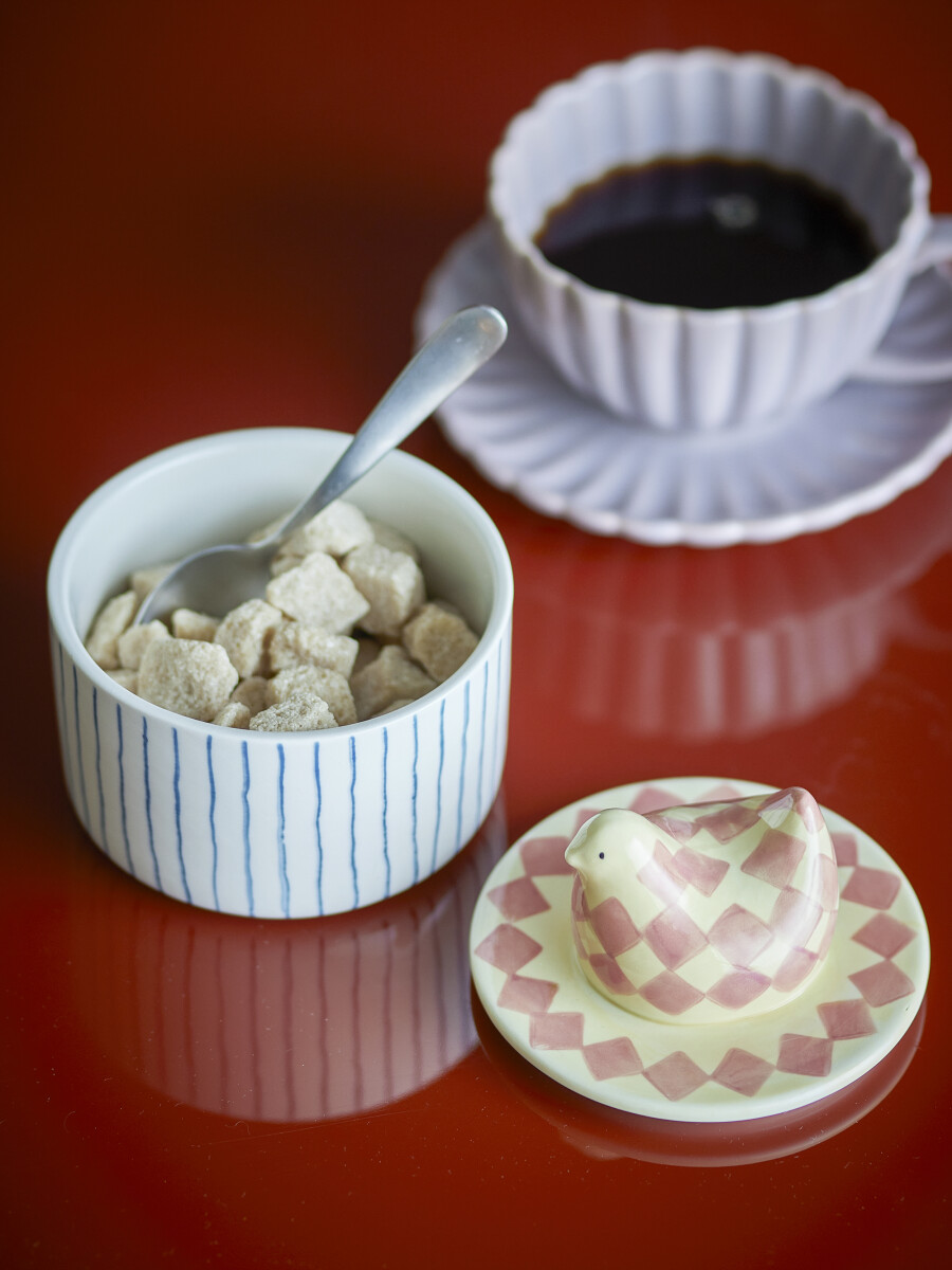 Bloomingville Krukke Med Låg - Biona - Stentøj - 350 Ml