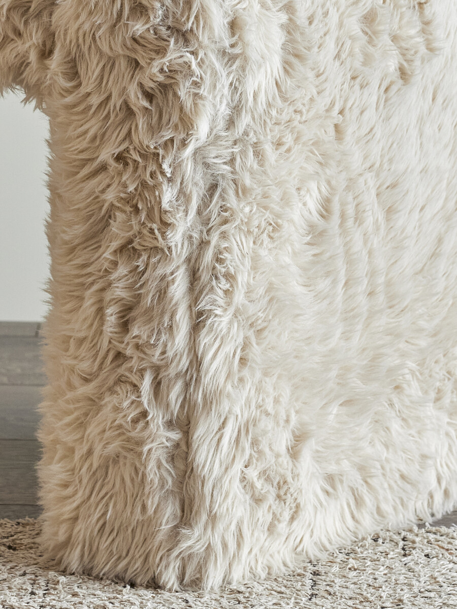Bloomingville - Bobbie Taburet - Natur - Polyester - 70X45X40 Cm