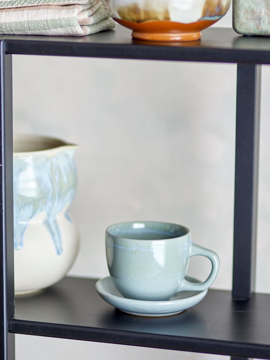 Bloomingville - Brenta Kopper Med Underkop - 8 Dele - Blå