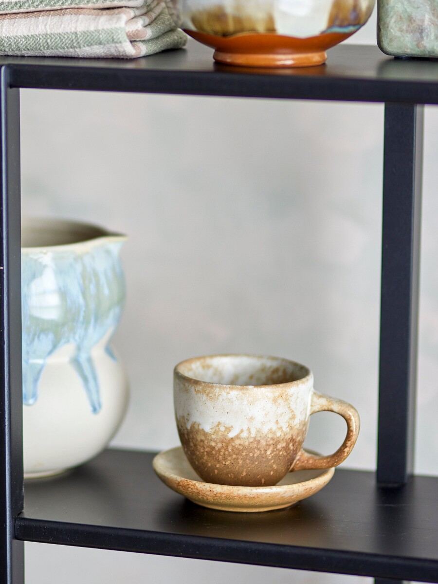 Bloomingville - Brenta Kopper Med Underkop - 8 Dele - Natur