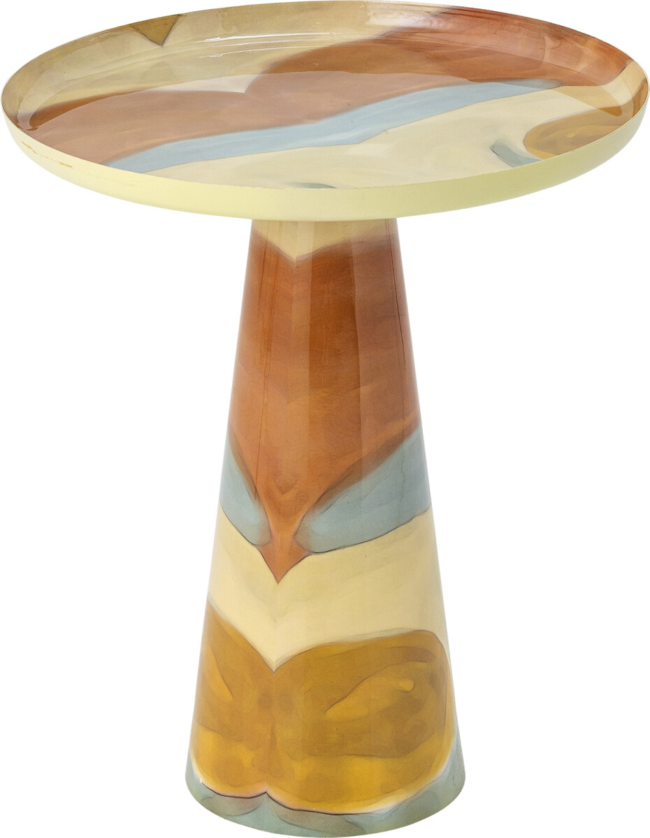 Bloomingville - Brooke Sidebord - Gul - Metal - Rundt