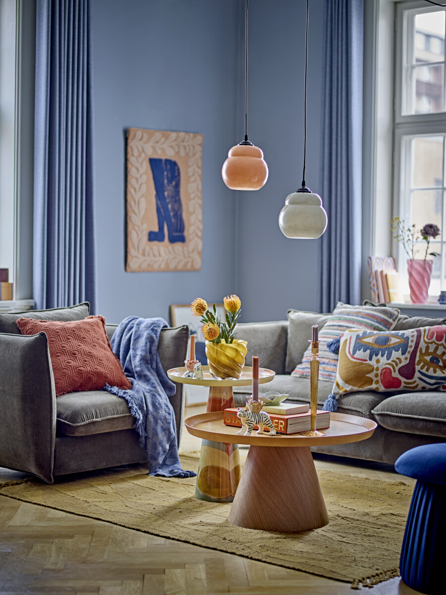 Bloomingville - Brooke Sidebord - Gul - Metal - Rundt