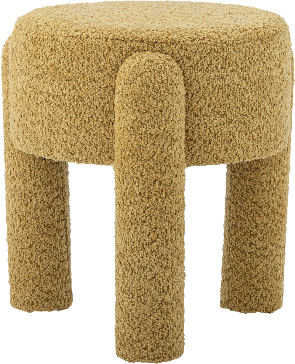 Bloomingville - Bruno Taburet - Gul - Polyester - 42X43 Cm