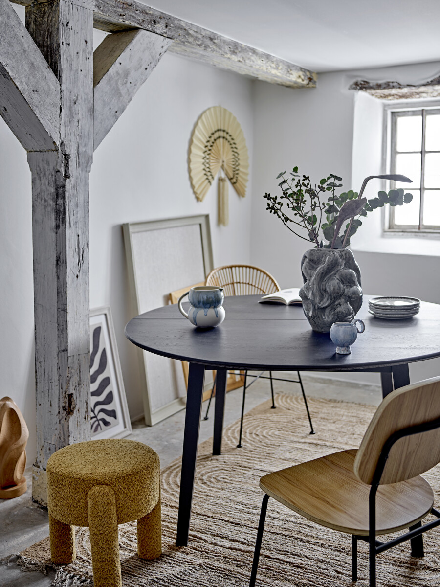 Bloomingville - Bruno Taburet - Gul - Polyester - 42X43 Cm