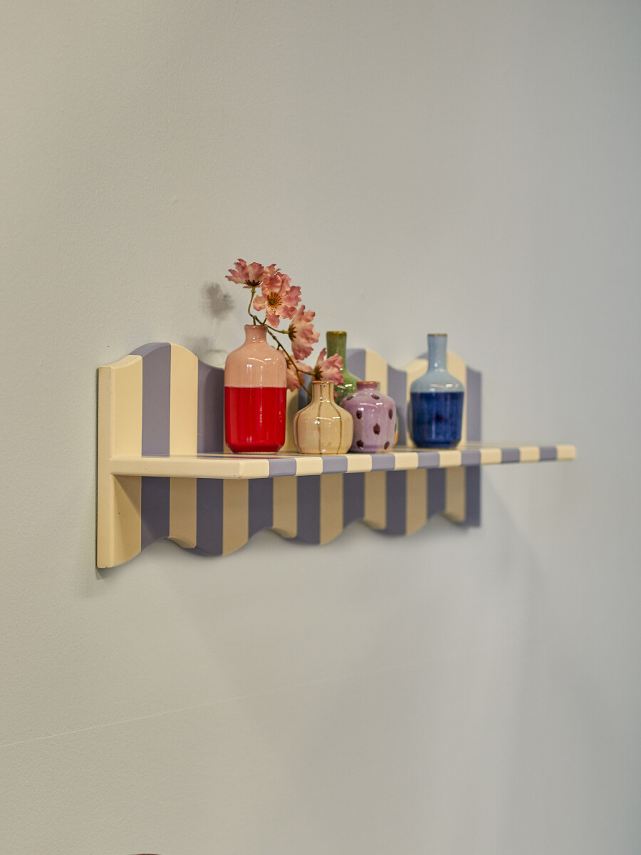 Bloomingville - Bubbi Hylde Til Væg - Multifarvet - Mdf - L 80 Cm