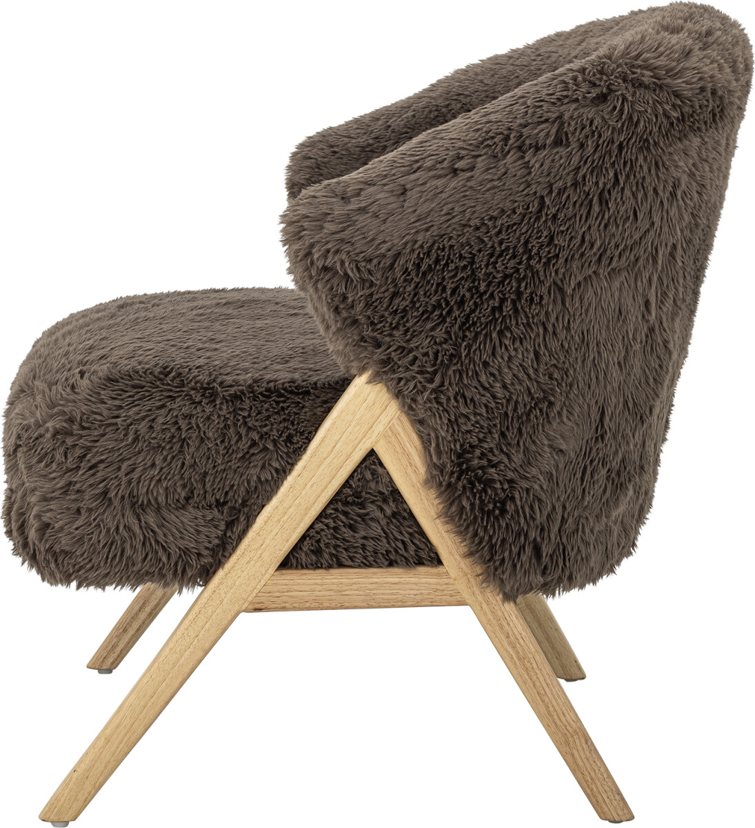 Bloomingville - Camino Loungestol - Indendørs - Brun - Gummitræ