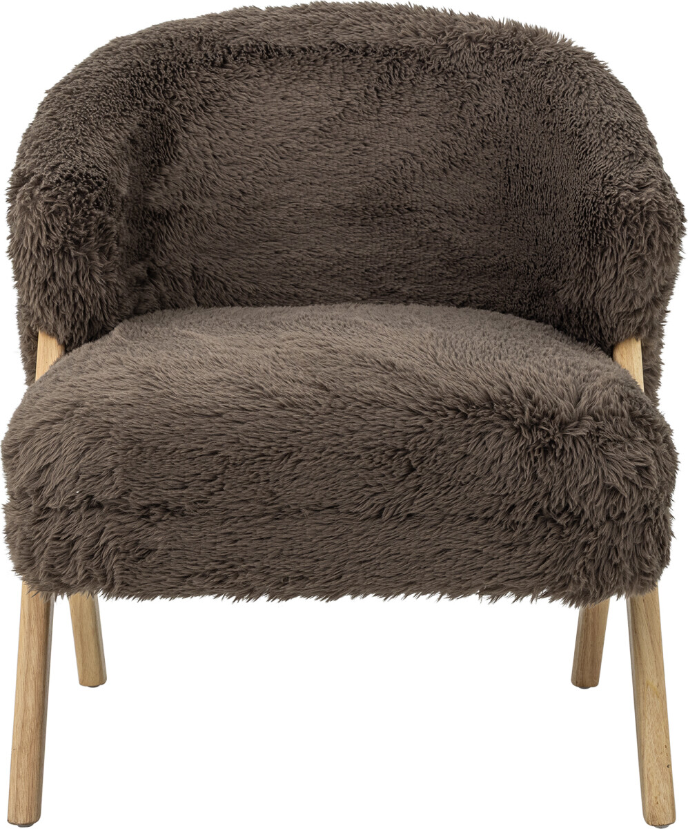 Bloomingville - Camino Loungestol - Indendørs - Brun - Gummitræ
