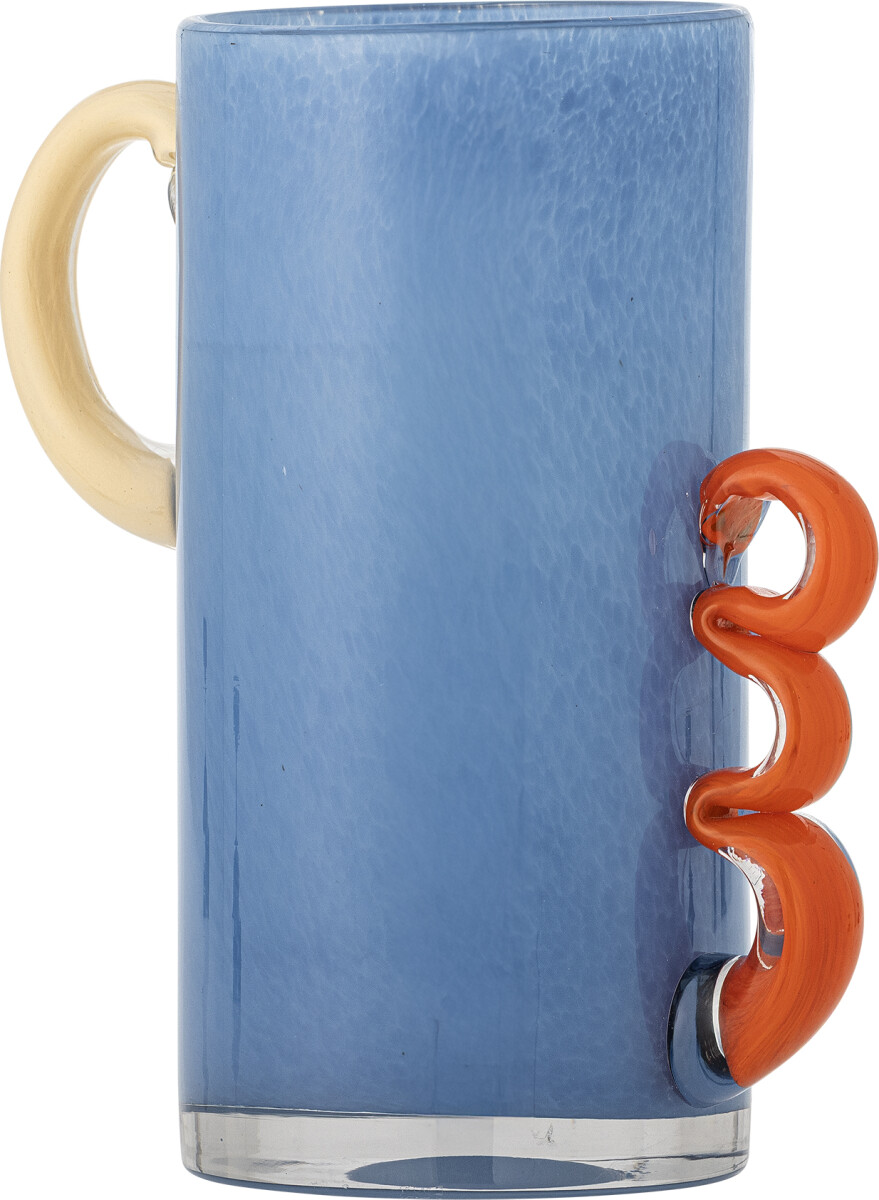 Bloomingville - Carlie Vase - Blå - Glas - 25X12 5 Cm