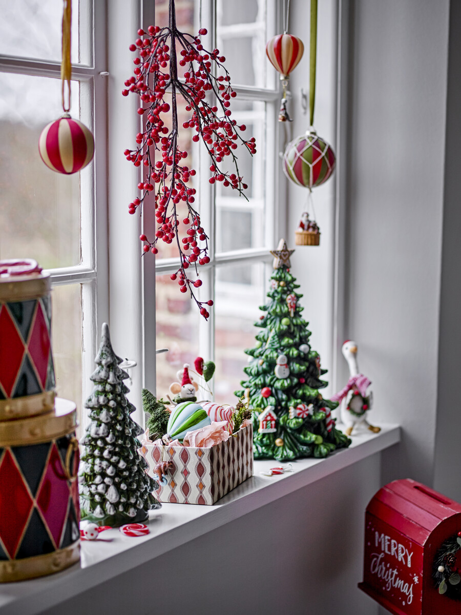 Bloomingville Rød Postkasse Med Julemotiv - Carlo