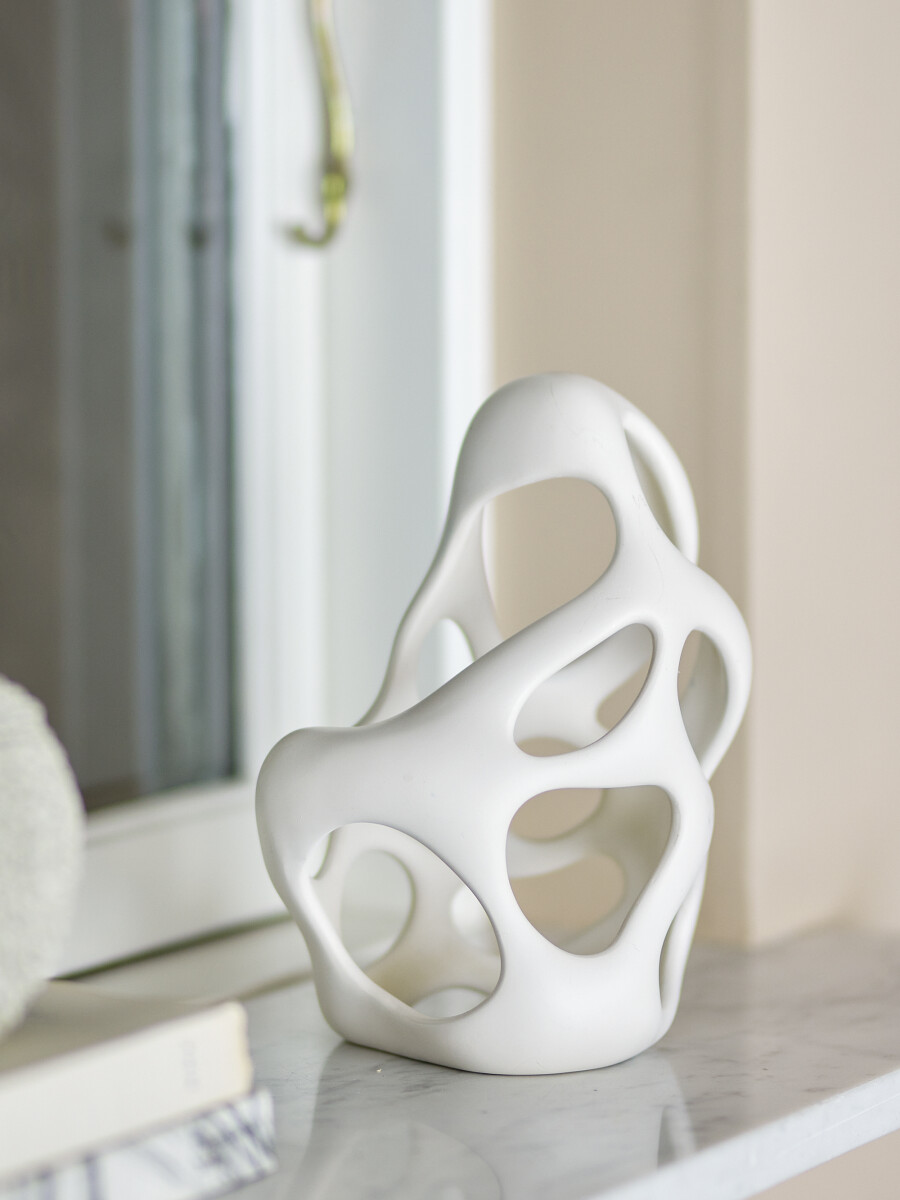 Bloomingville - Chanet Skulptur Dekoration - Hvid - Polyresin