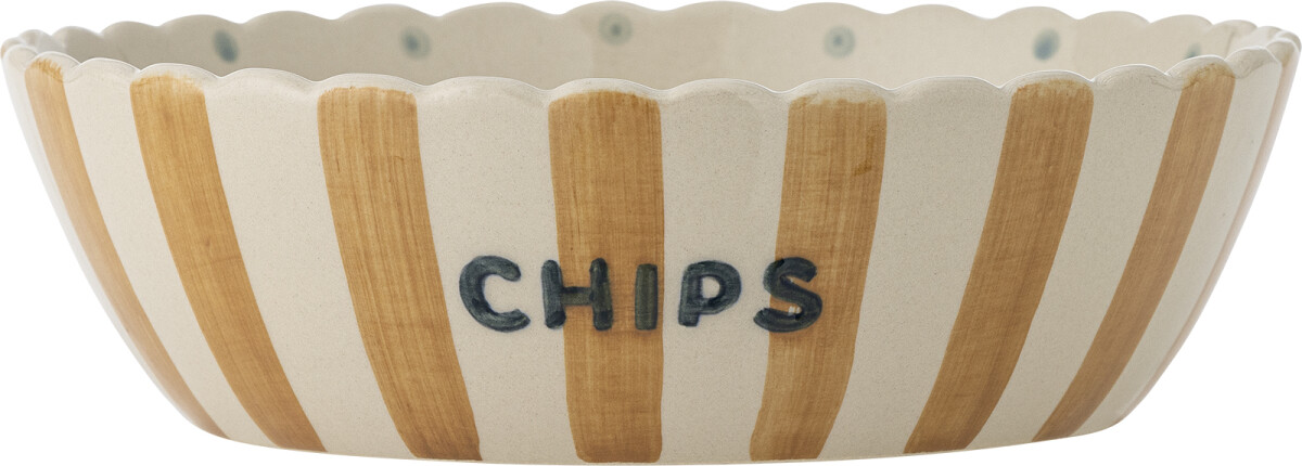 Bloomingville - Chips Skål - Multifarvet - Stentøj Keramik - 24 Cm