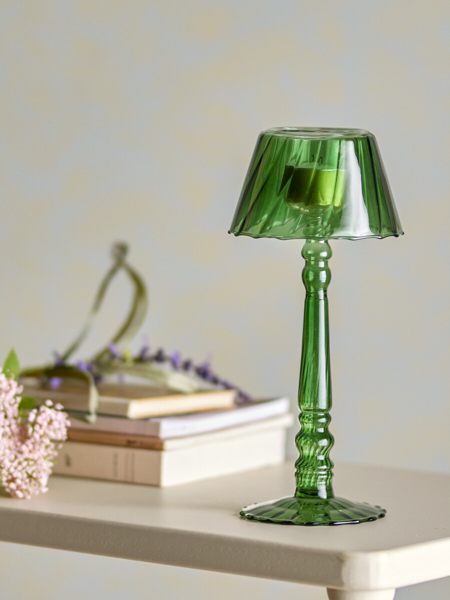 Bloomingville - Cisco Fyrfadsstage - Grøn - Glas