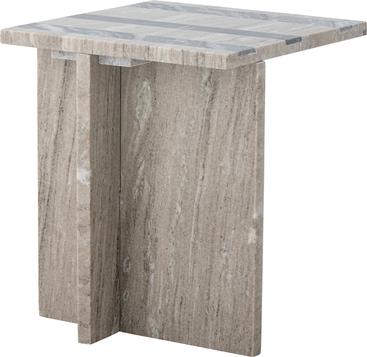 Bloomingville - Clea Sidebord - Brun - Marmor