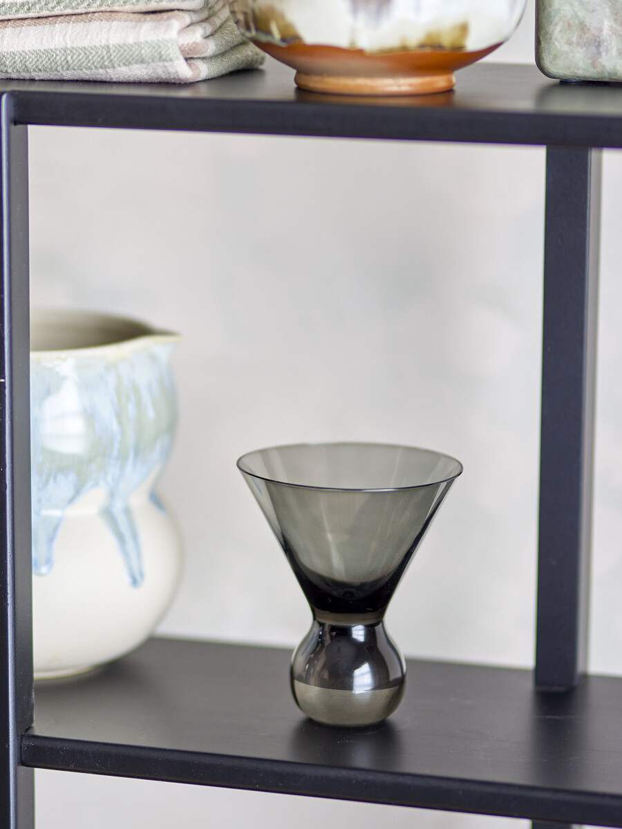 Bloomingville Cocktailglas - Corliss - Grå - Glas - Sæt Med 4 - 165 Ml