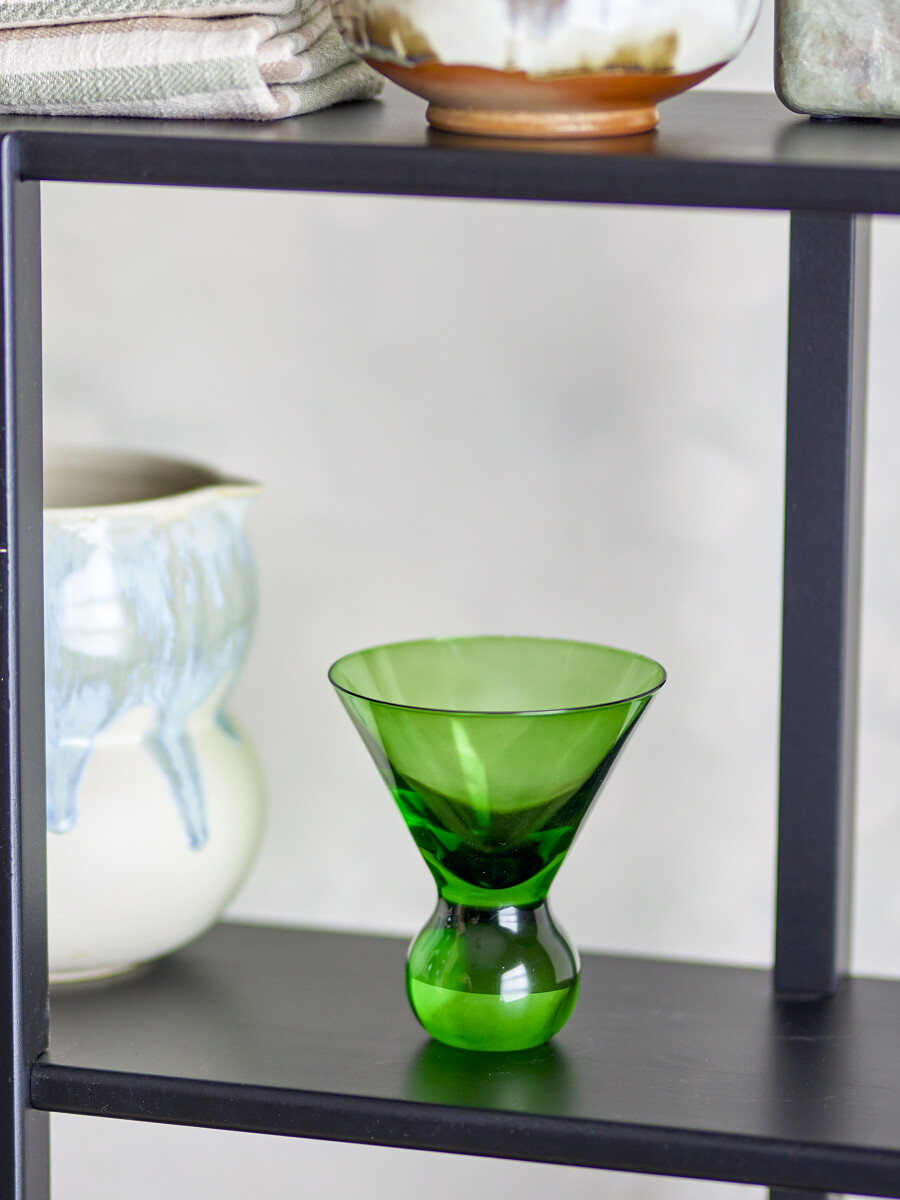 Bloomingville Cocktailglas - Corliss - Grøn - Glas - Sæt Med 4 - 165 Ml