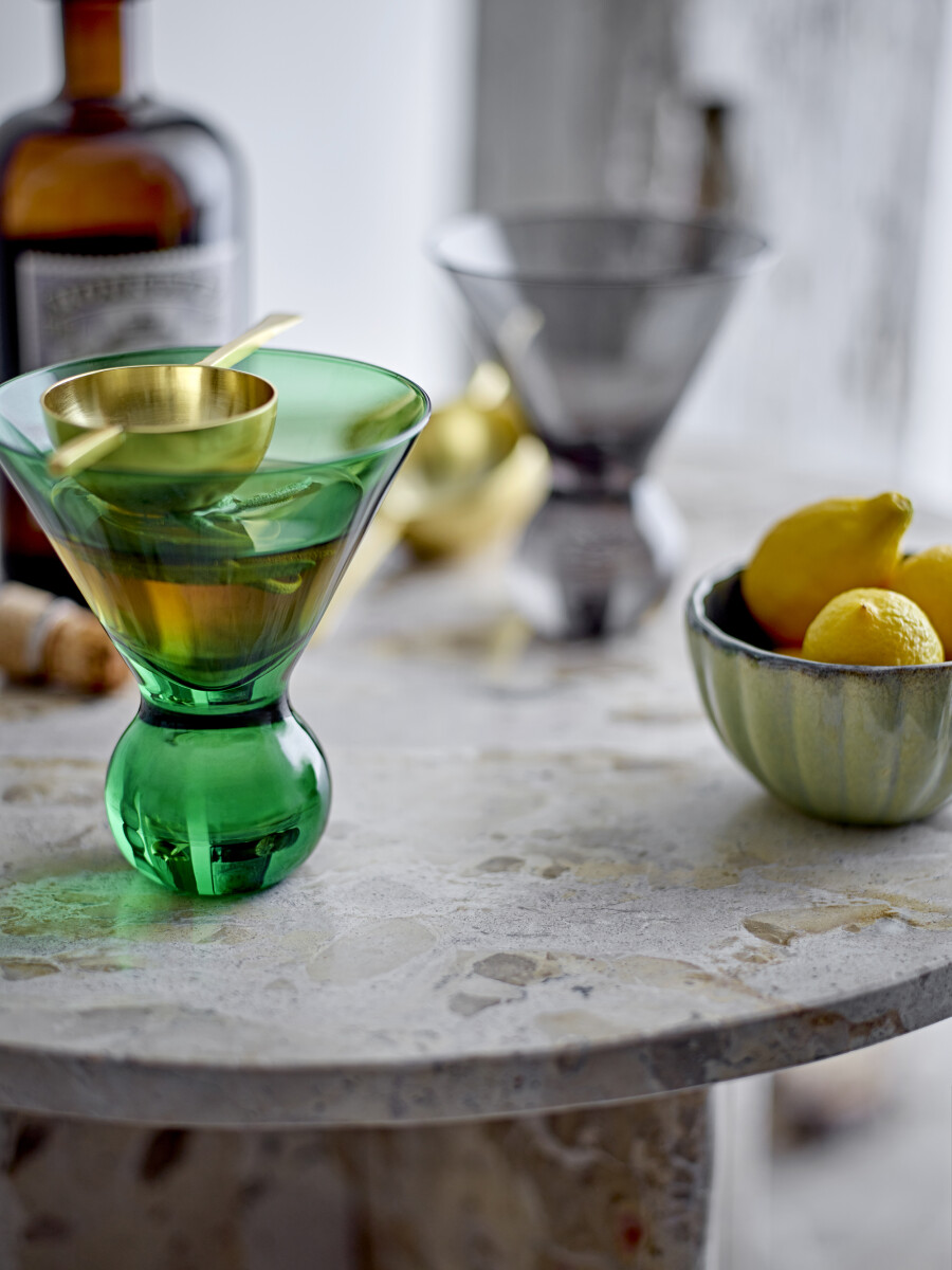 Bloomingville Cocktailglas - Corliss - Grøn - Glas - Sæt Med 4 - 165 Ml