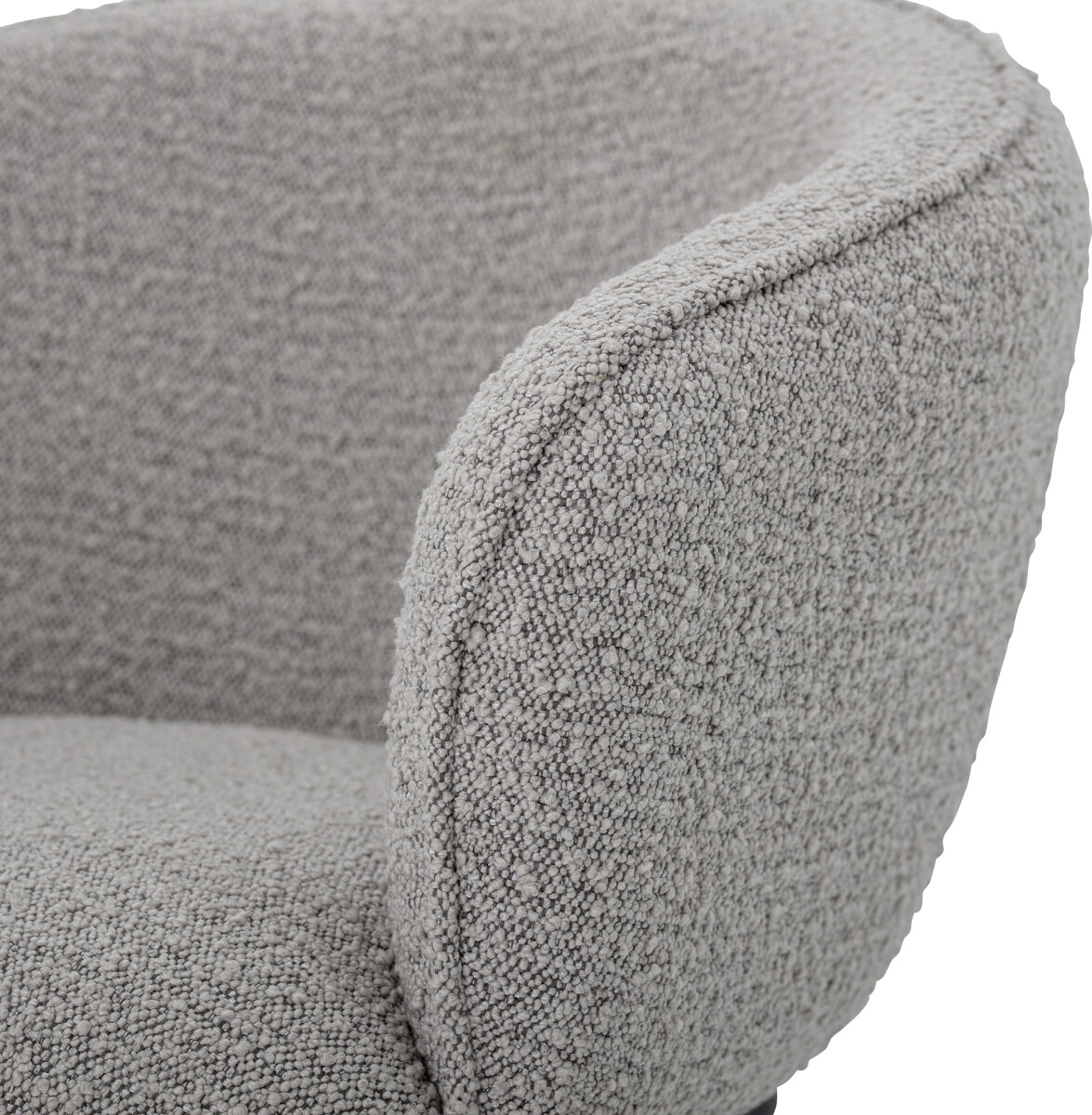 Bloomingville - Cortone Spisebordsstol Med Armlæn - Grå - Polyester