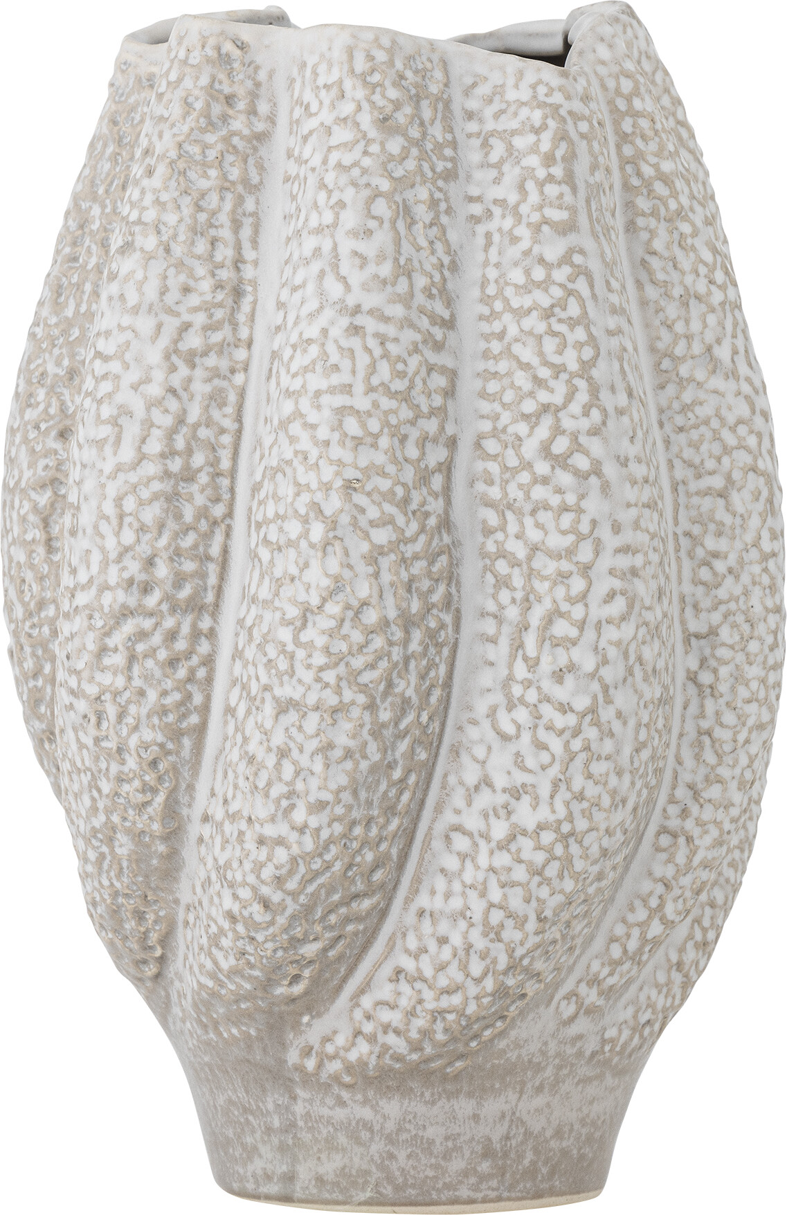 Bloomingville - Cove Vase - Hvid - Stentøj Keramik