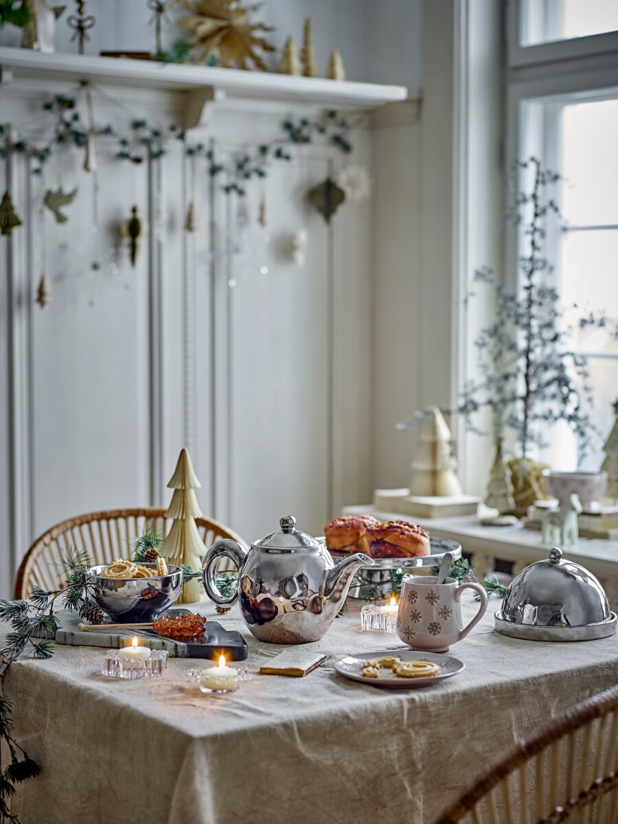 Bloomingville - Dania Fyrfadsstager Til Jul - Glas - Klar - 3 Stk