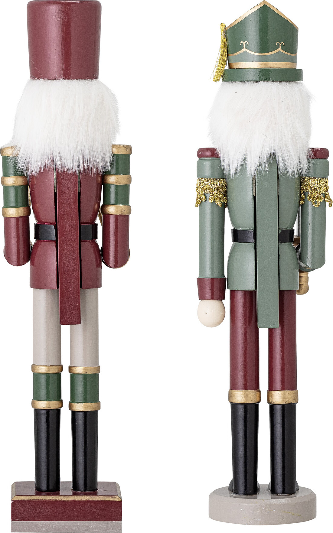 Bloomingville - Darren Nøddeknækker Figur - Grøn - Træ - 2 Stk