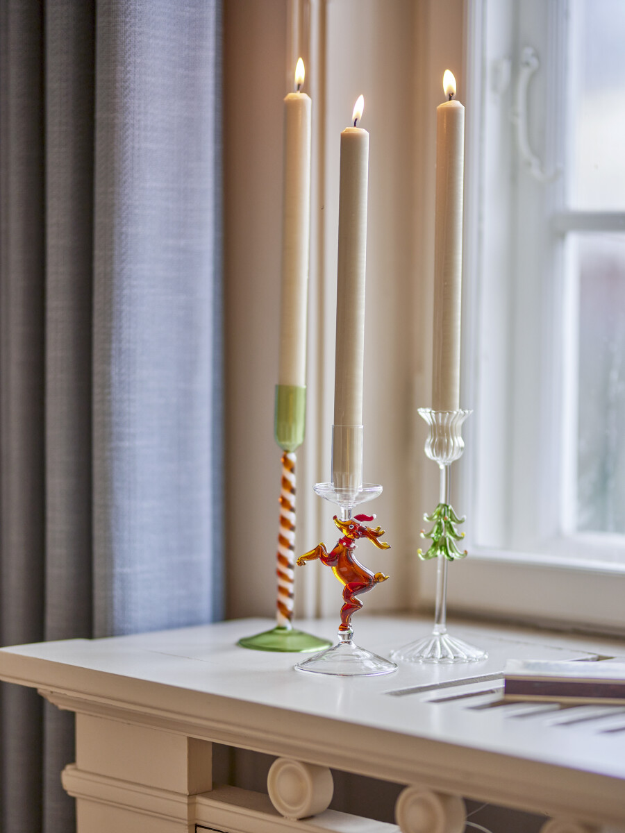 Bloomingville - Dasho Lysestage - Jul - Rensdyr - Brun - Glas