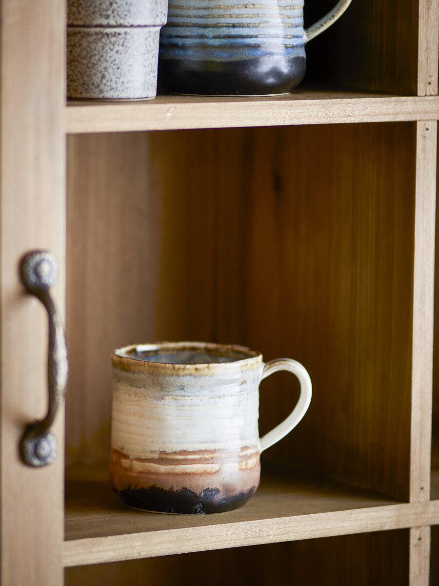 Bloomingville - Deana - Grå - Krus - Stentøj Keramik - 4 Stk