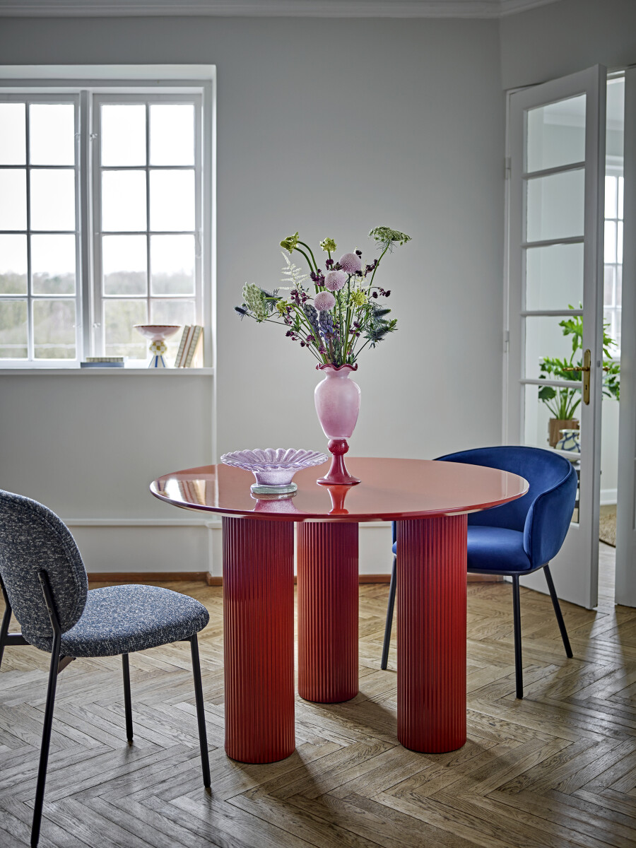 Bloomingville - Della Spisebord - Rød - 110 Cm - Mdf Træ