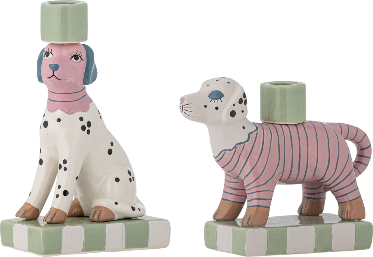 Bloomingville Lysestage - Doglie - Stentøj - Sæt Med 2