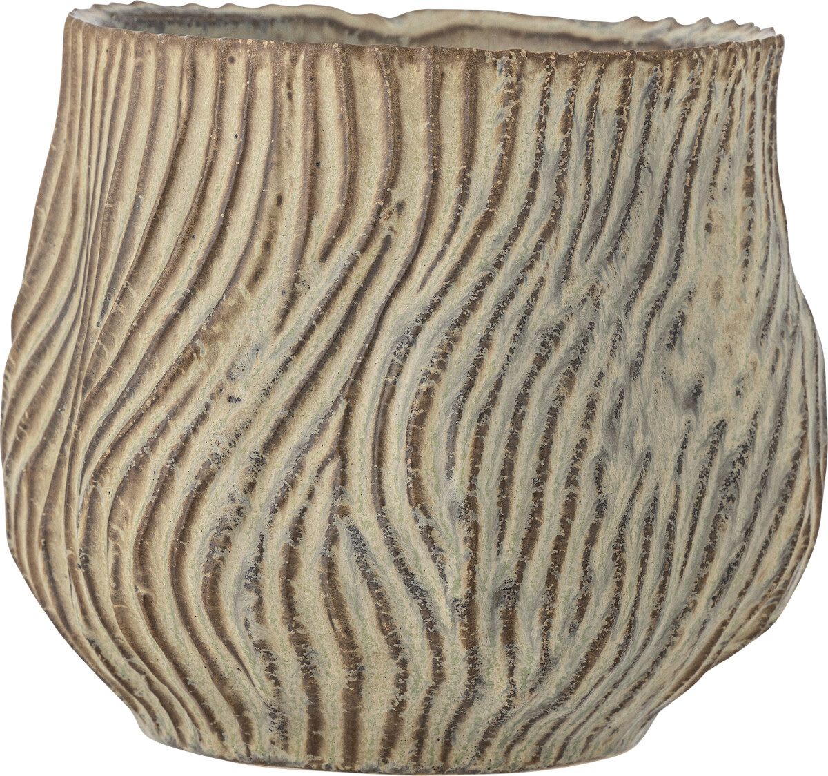 Bloomingville - Dua Urtepotteskjuler - Grøn - Stentøj Keramik