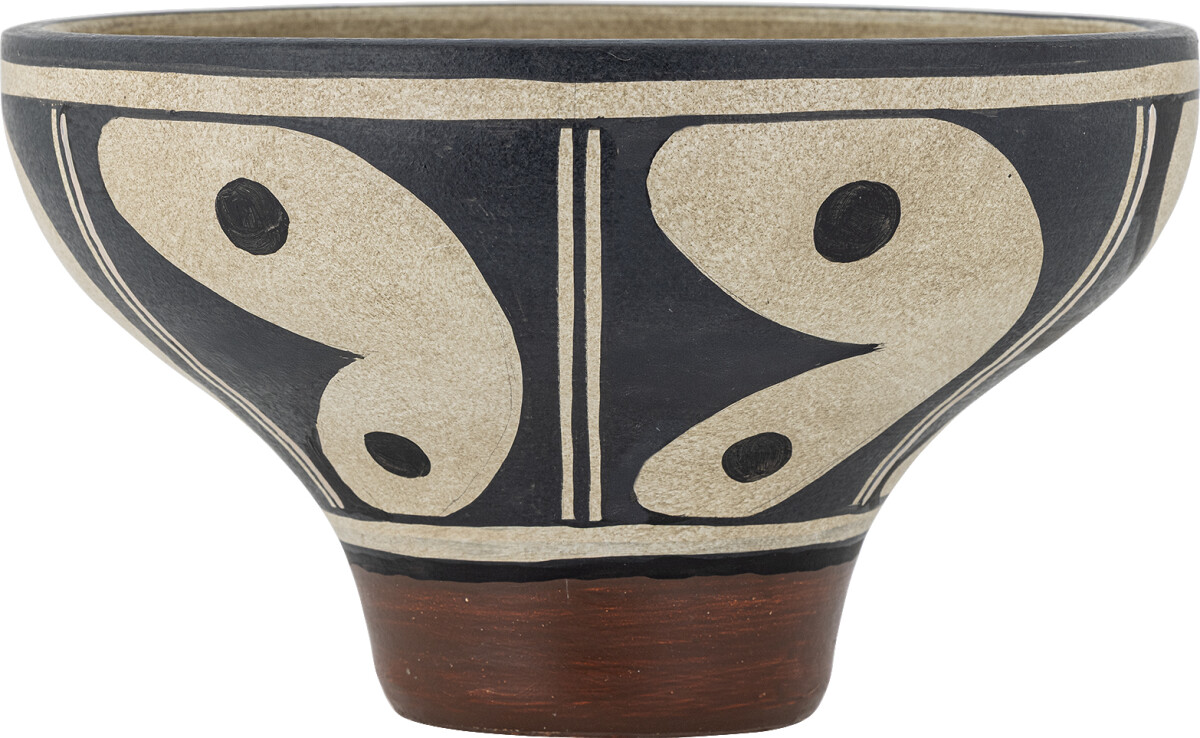 Bloomingville Skål - Elfrida - Sort - Terrakotta