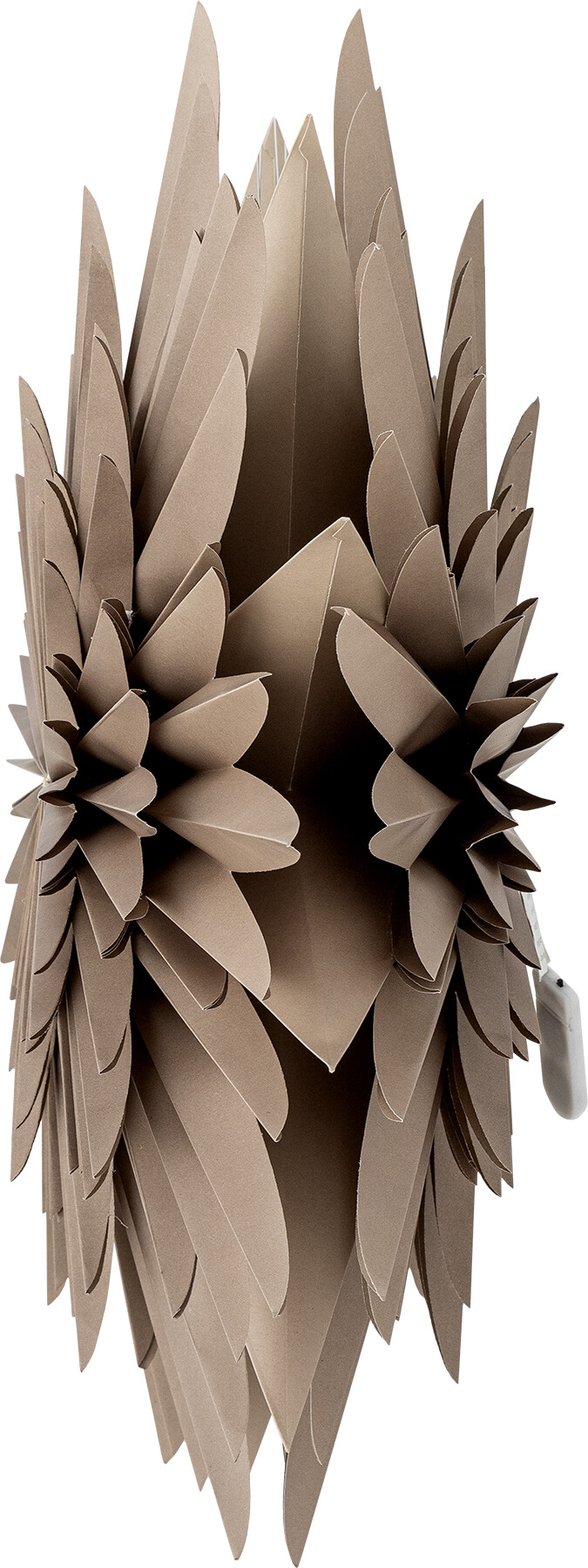 Bloomingville - Elijas Julestjerne Ornament Med Lys - Brun - Papir