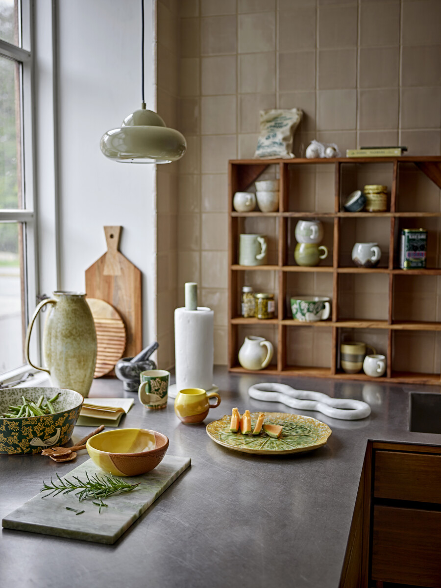 Bloomingville - Emy Køkkenrulleholder - Grøn - Marmor - 31 5 Cm