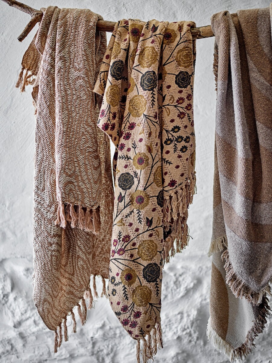 Bloomingville Plaid - Eydis - Genanvendt Bomuld - 160X130 Cm