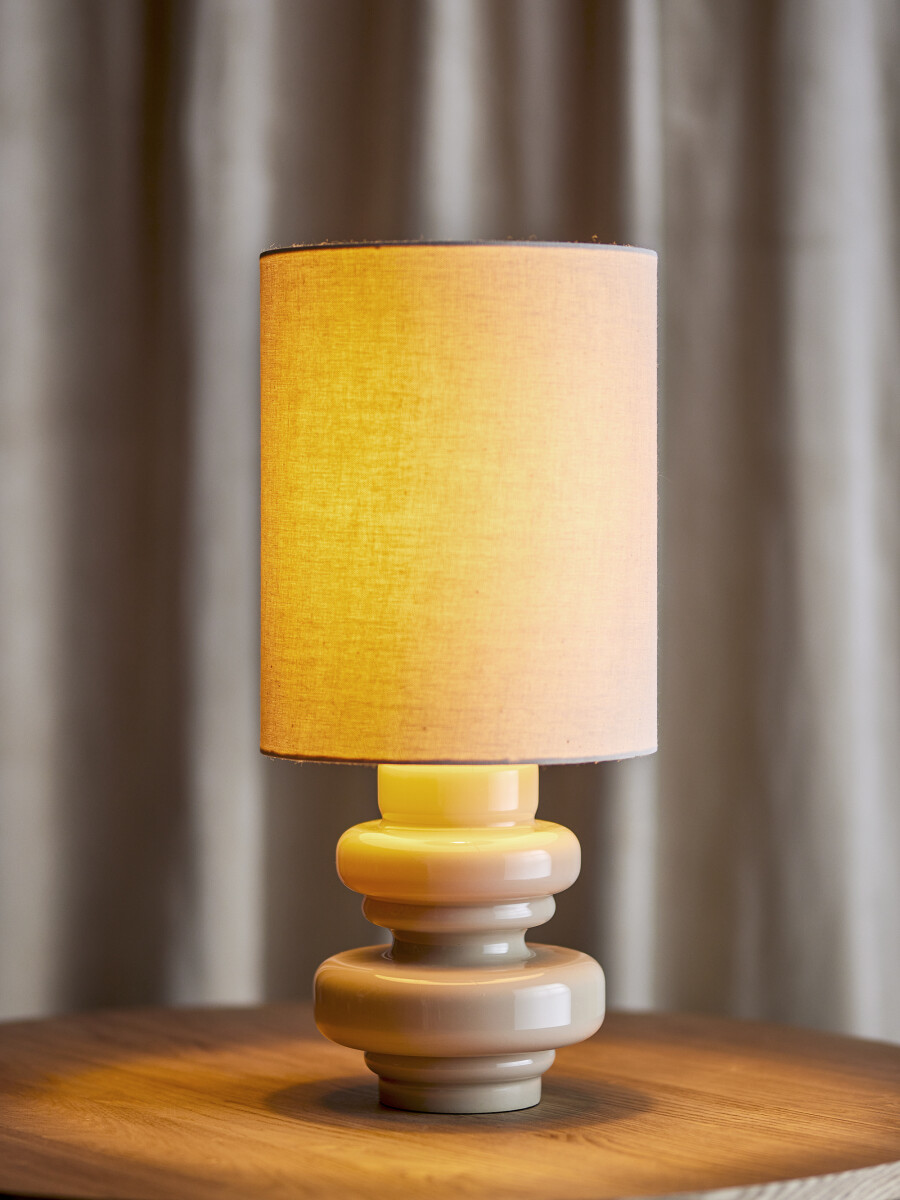 Bloomingville - Fabiola Bordlampe - Natur - Glas - H 51 Cm