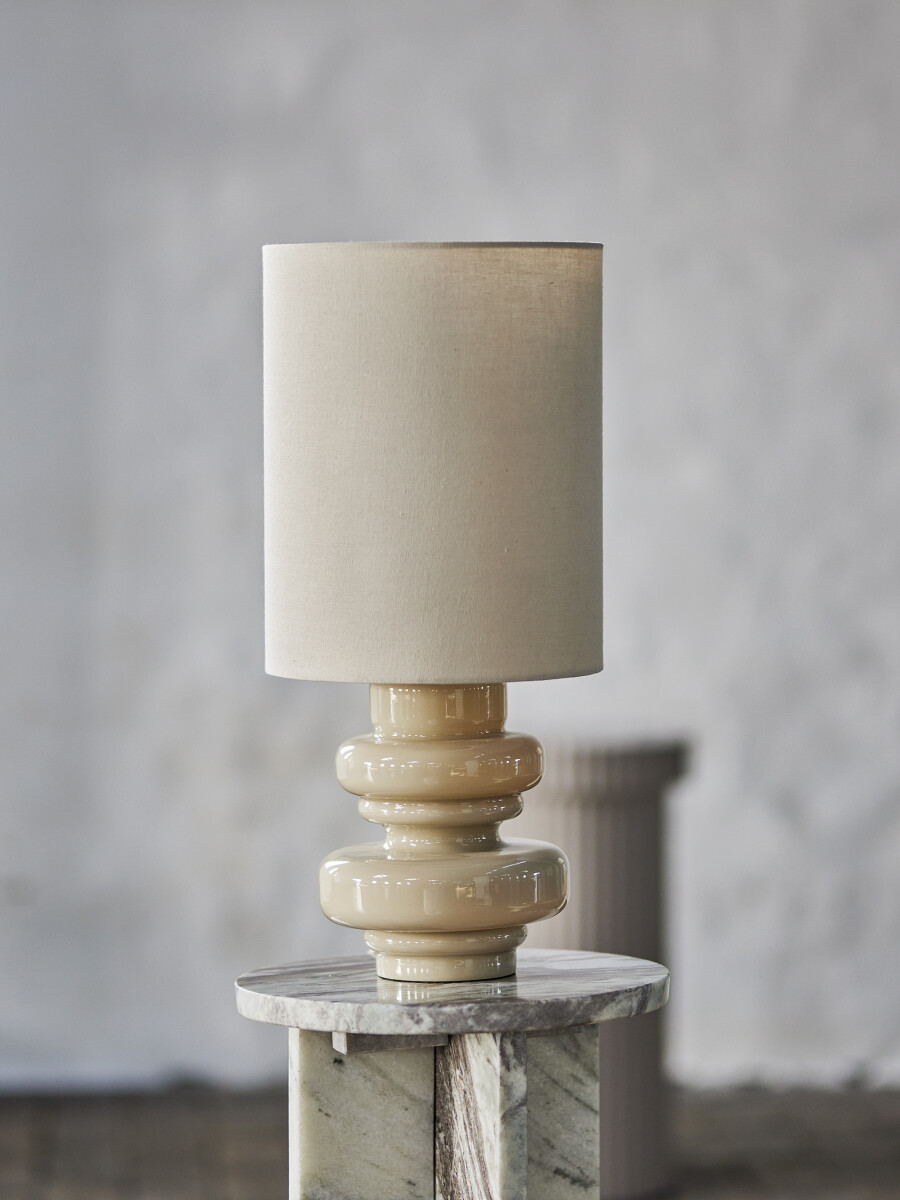 Bloomingville - Fabiola Bordlampe - Natur - Glas - H 51 Cm