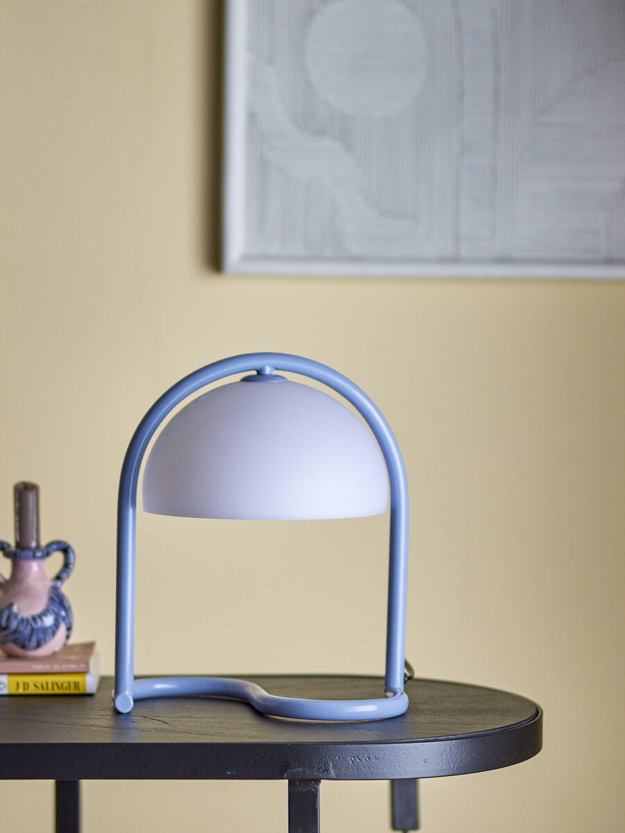 Bloomingville - Favour Bordlampe - Blå - Akryl