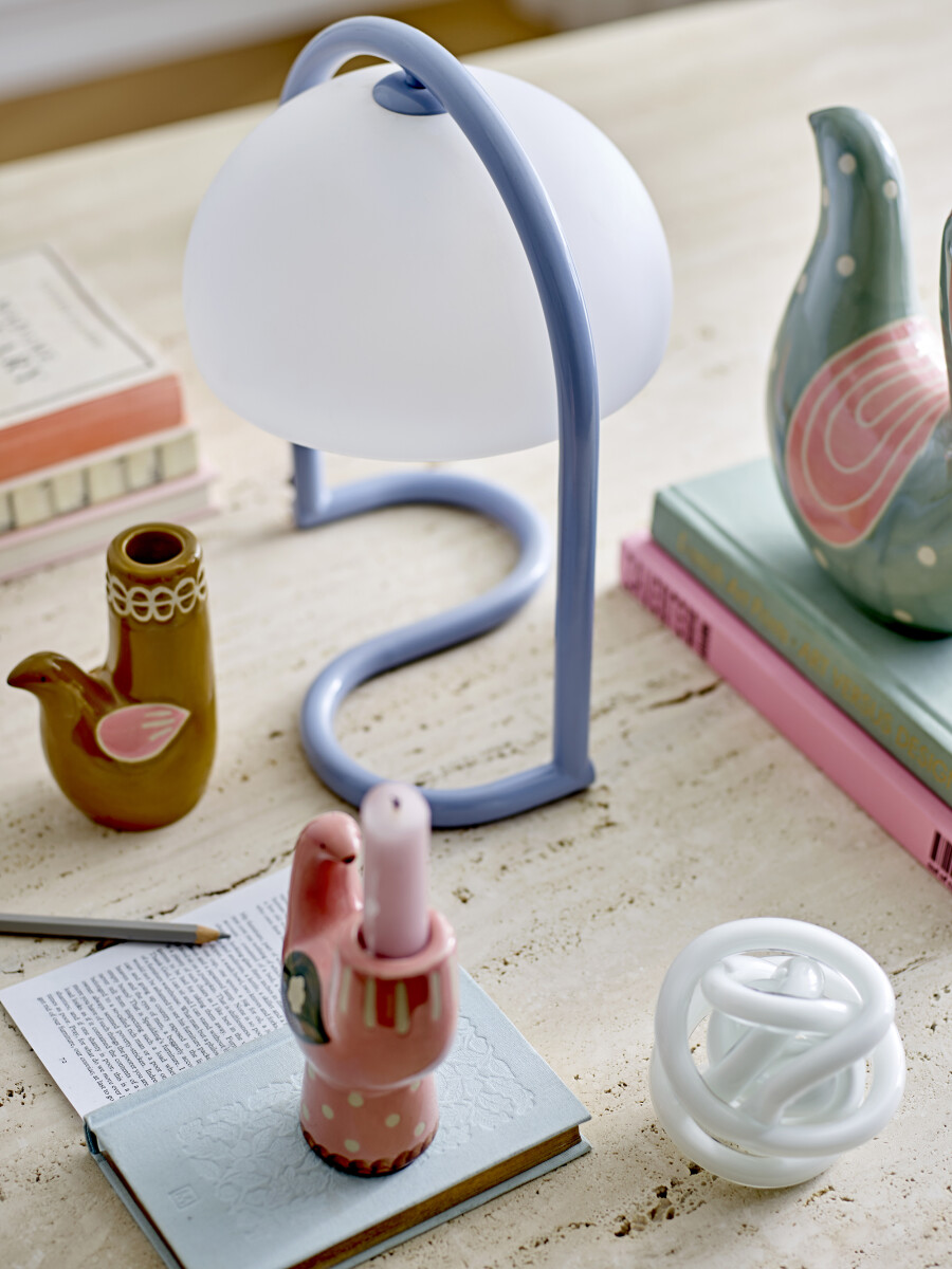 Bloomingville - Favour Bordlampe - Blå - Akryl