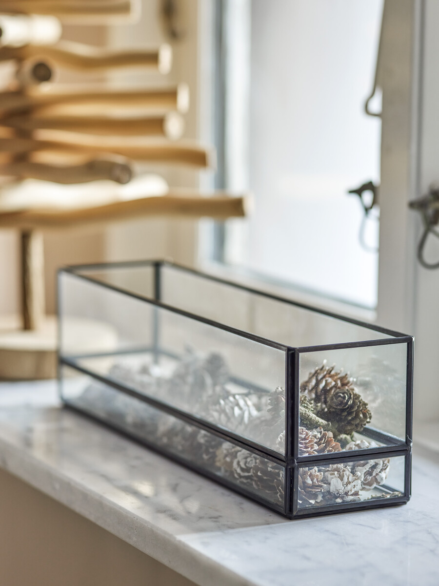 Bloomingville - Filula Bakke Til Lys - Sort - Glas