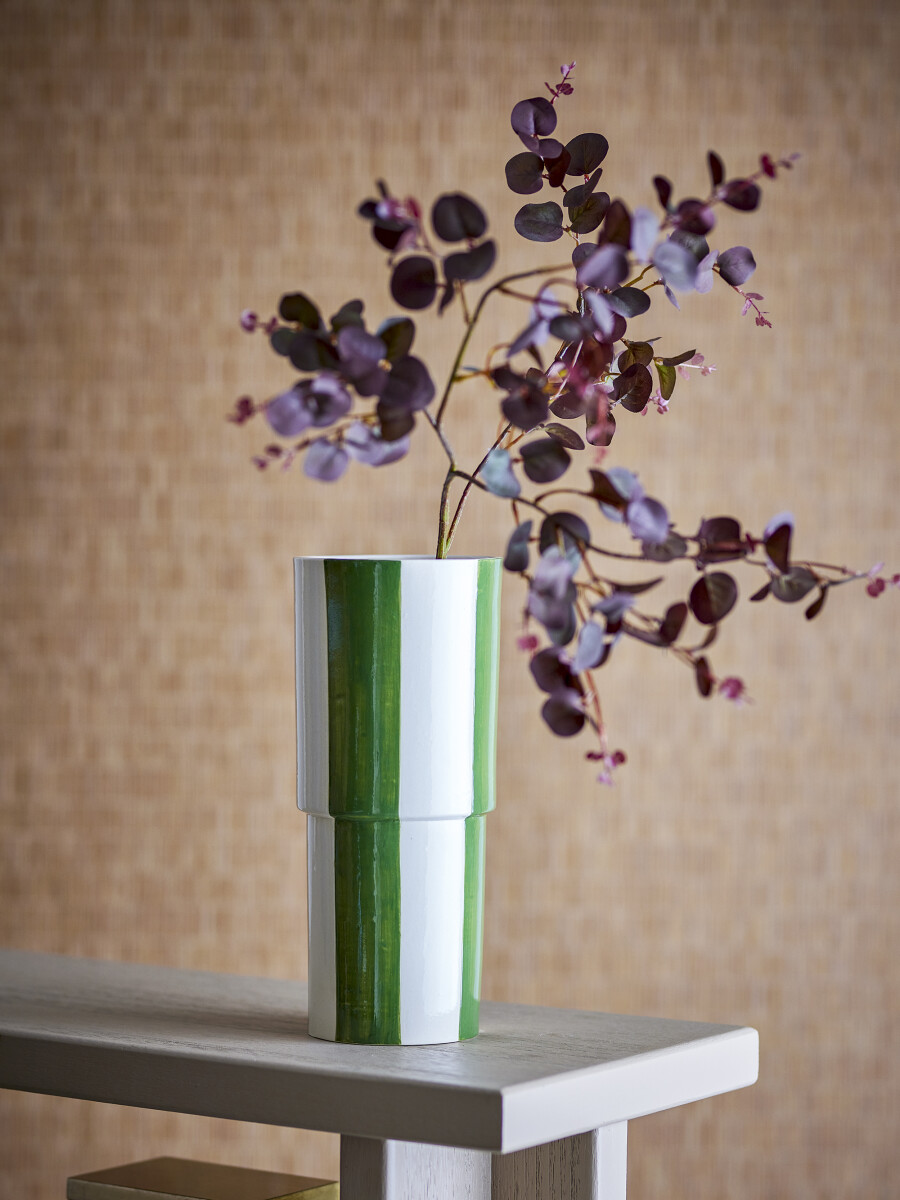 Bloomingville - Floki Vase - Grøn - Stentøj Keramik