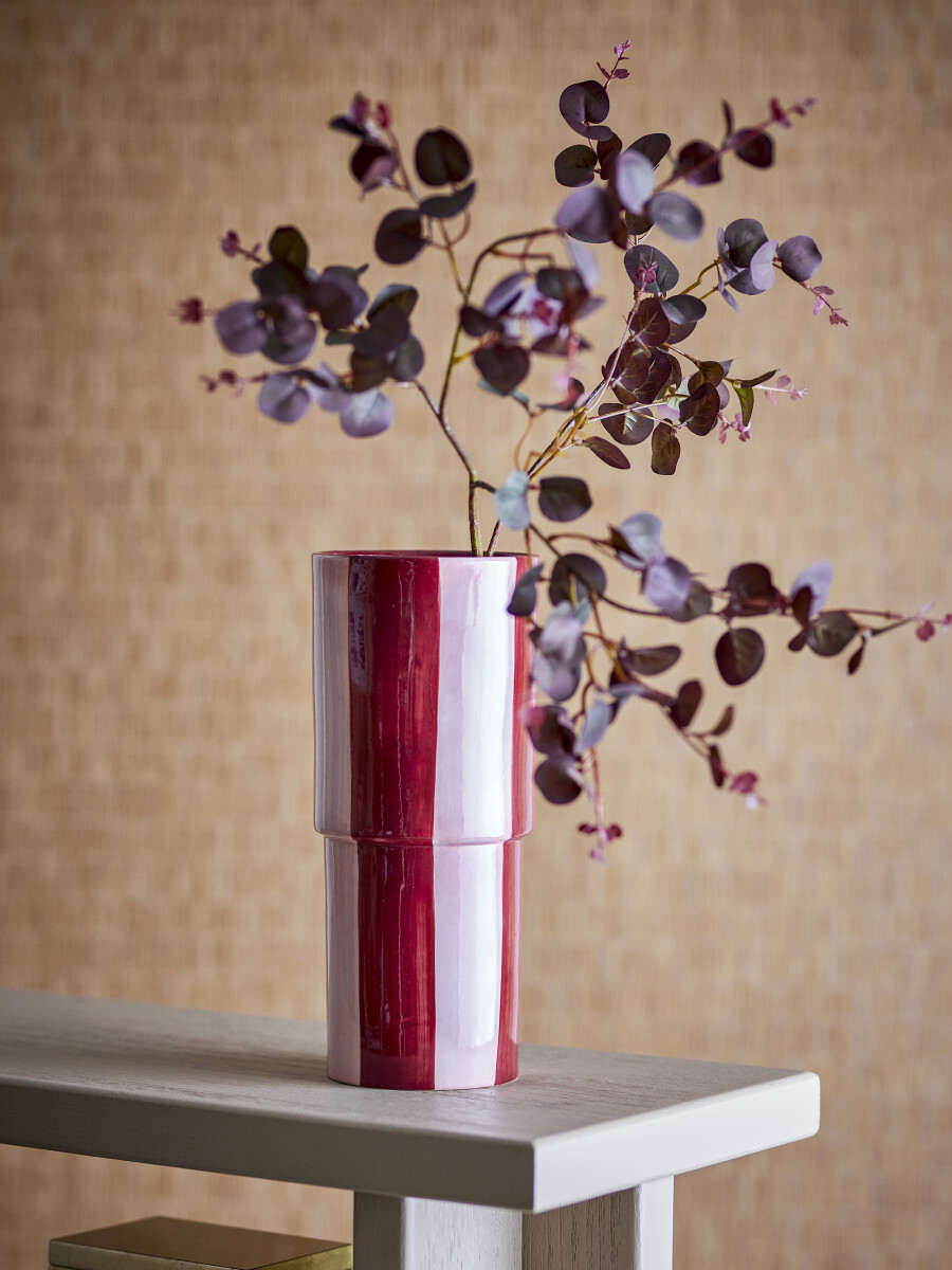 Bloomingville - Floki Vase - Rød - Stentøj Keramik