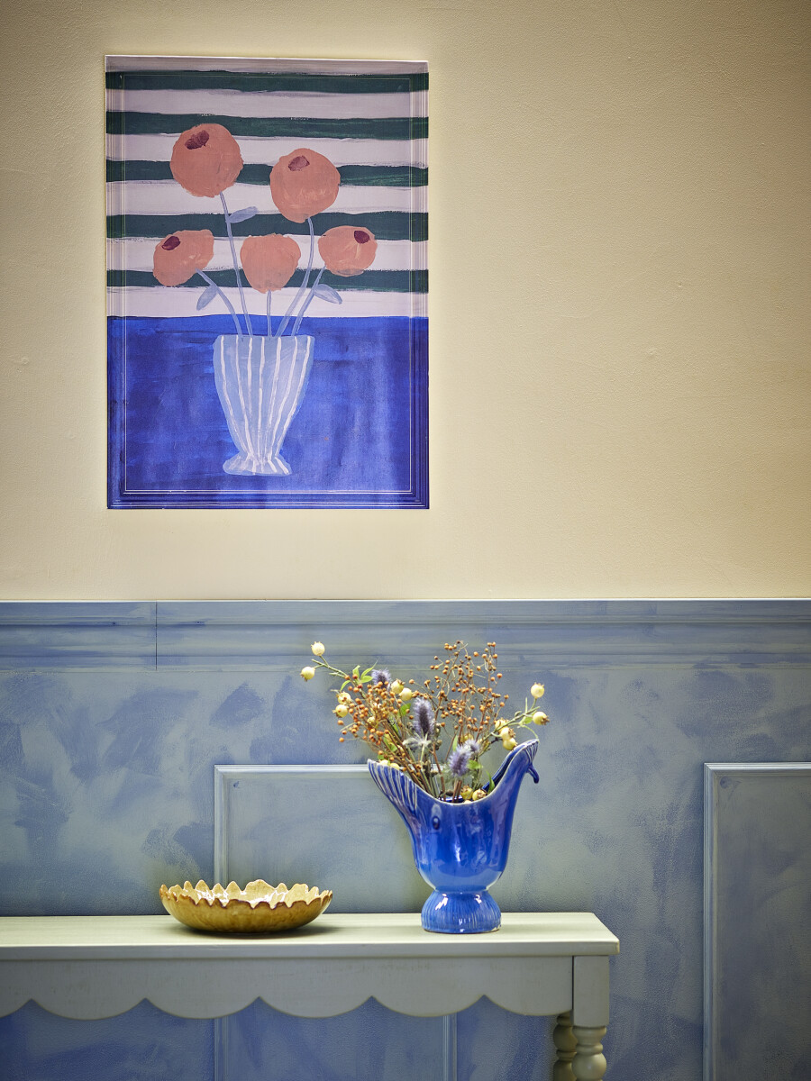 Creative Collection - Florinda Illustration - Blå - Fyrretræ