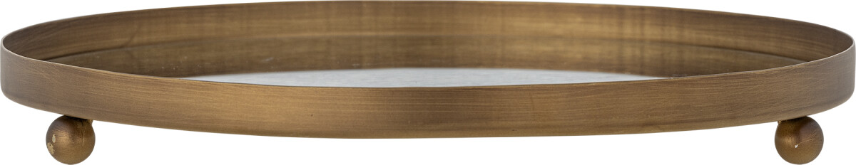 Bloomingville - Glacier Fad - Guld - Metal - Glas