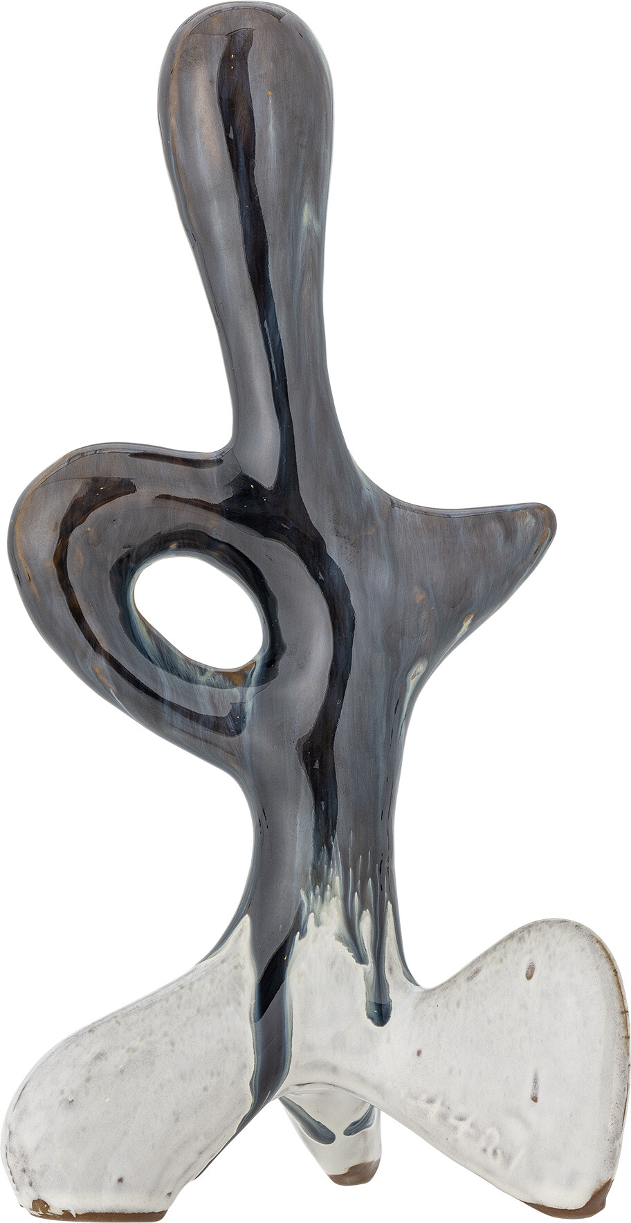 Bloomingville - Harlan Skulptur Dekoration - Blå - Stentøj