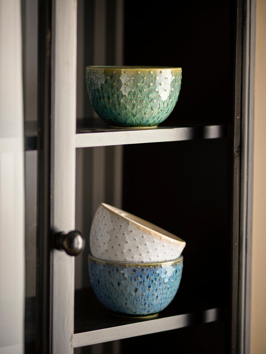Creative Collection - Harriet Skåle - Blå - 3 Stk - Stentøj Keramik