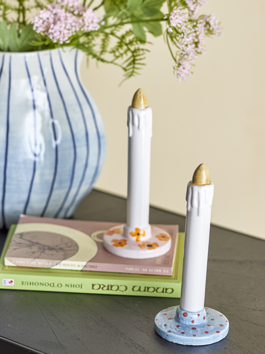 Bloomingville - Heida Deko - Blå - Stentøj - Sæt Med 2 Stk