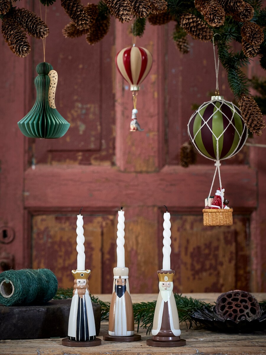 Bloomingville - Hettie Juleornament - Julemand I Luftballon - Glas
